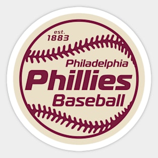 Phillies 80s Retro Ball Sticker